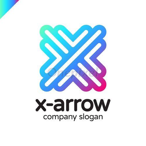 Four Letter Company Logo - Letter X logo design concept with four arrow in round - 3866483 ...