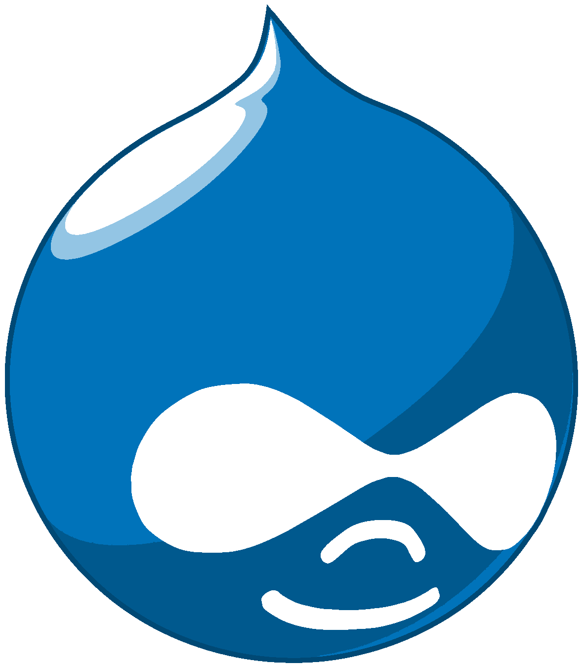 Blue Water Drop Logo - File:Druplicon.large.png - Wikimedia Commons