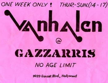 Van Halen Original Logo - When Van Halen Hit the Sunset Strip!