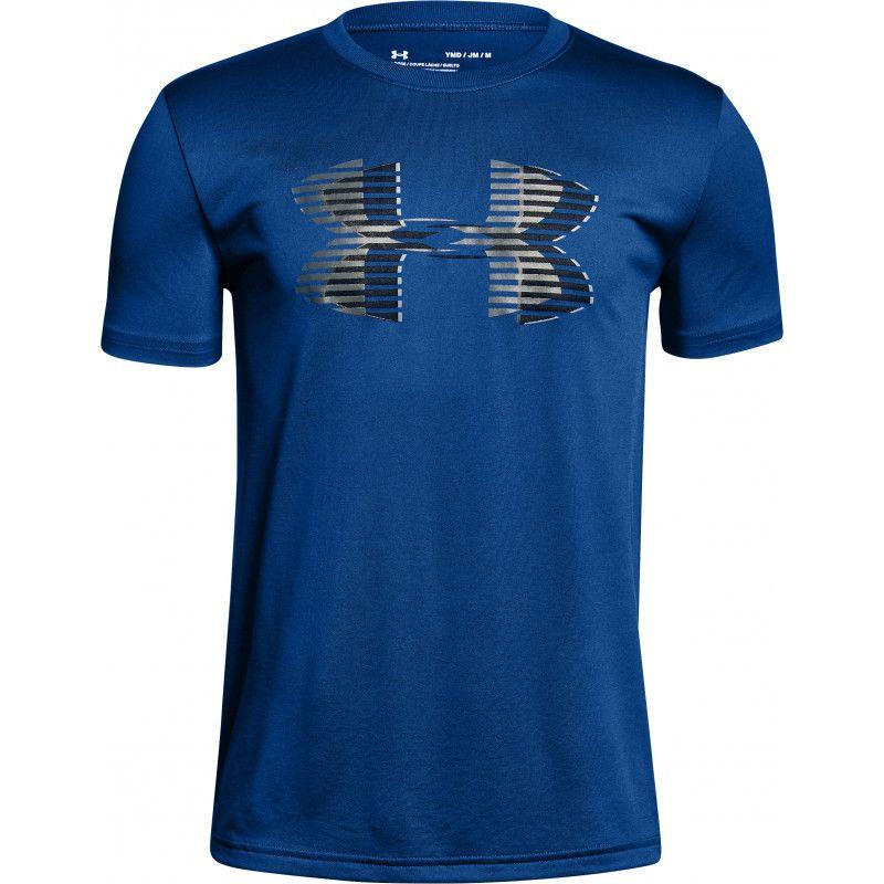Blue Top Logo - Under Armour Tech Big Logo Junior Short Sleeve Training Top - Blue ...