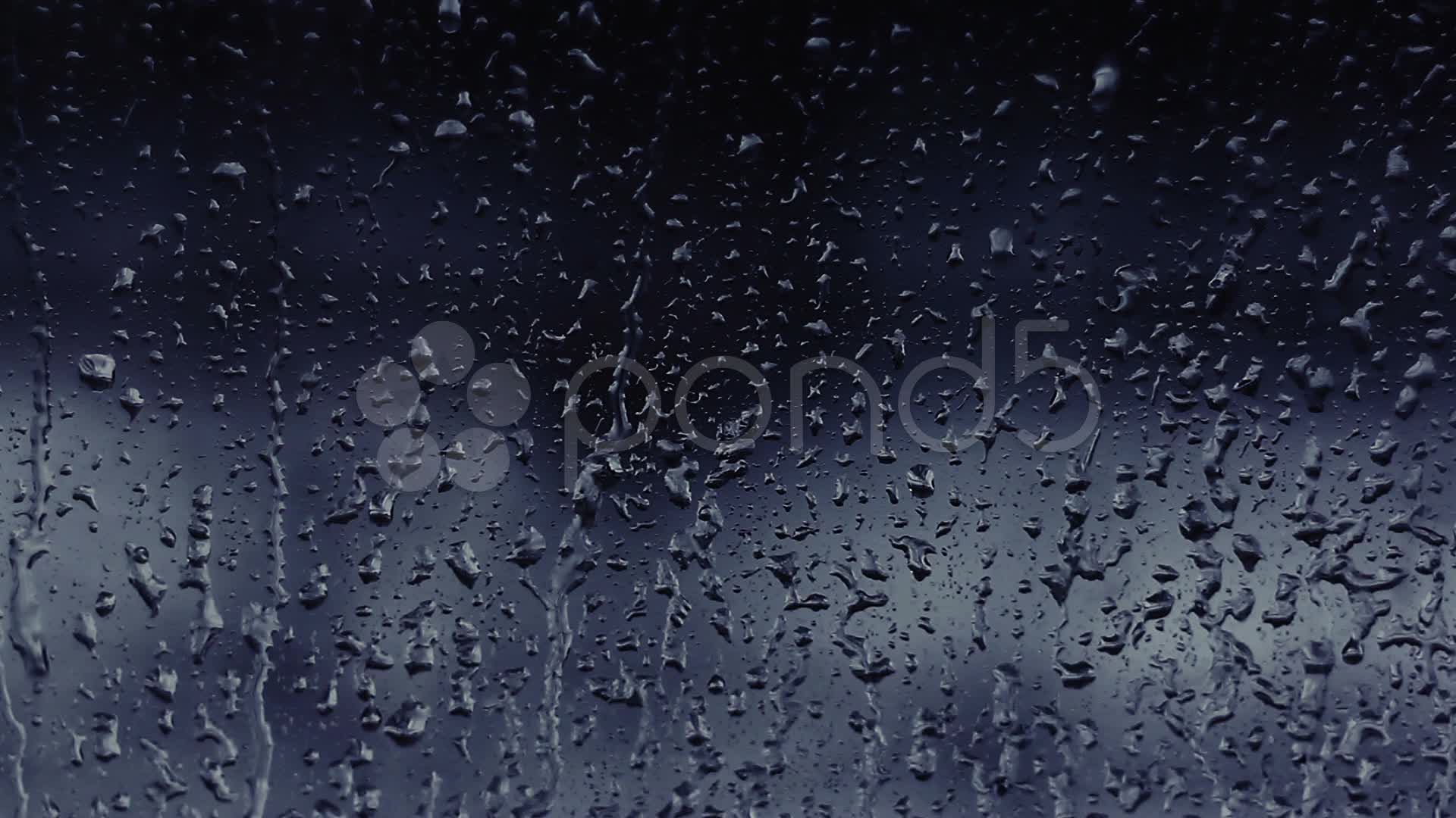 Blue Rain Drop Logo - Blue rain drops on window glass ~ Stock Video #22307755