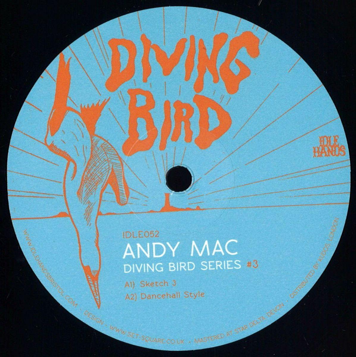 Diving Bird in Circle Logo - Andy Mac Bird 3 / Idle Hands IDLE052