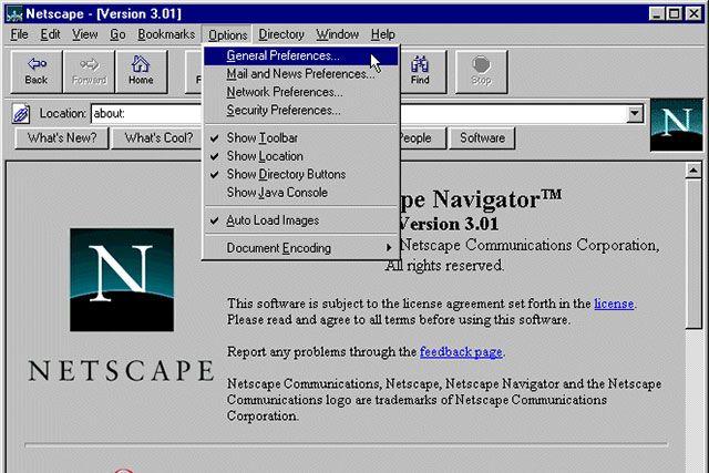 Navigator with 3 Blue People Logo - Netscape Navigator 3.0 20-year anniversary