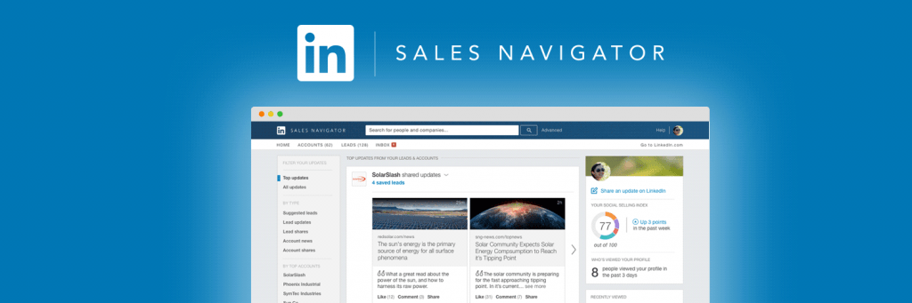Navigator with 3 Blue People Logo - 3 Ways to Use LinkedIn Sales Navigator For Smart Business Intelligence