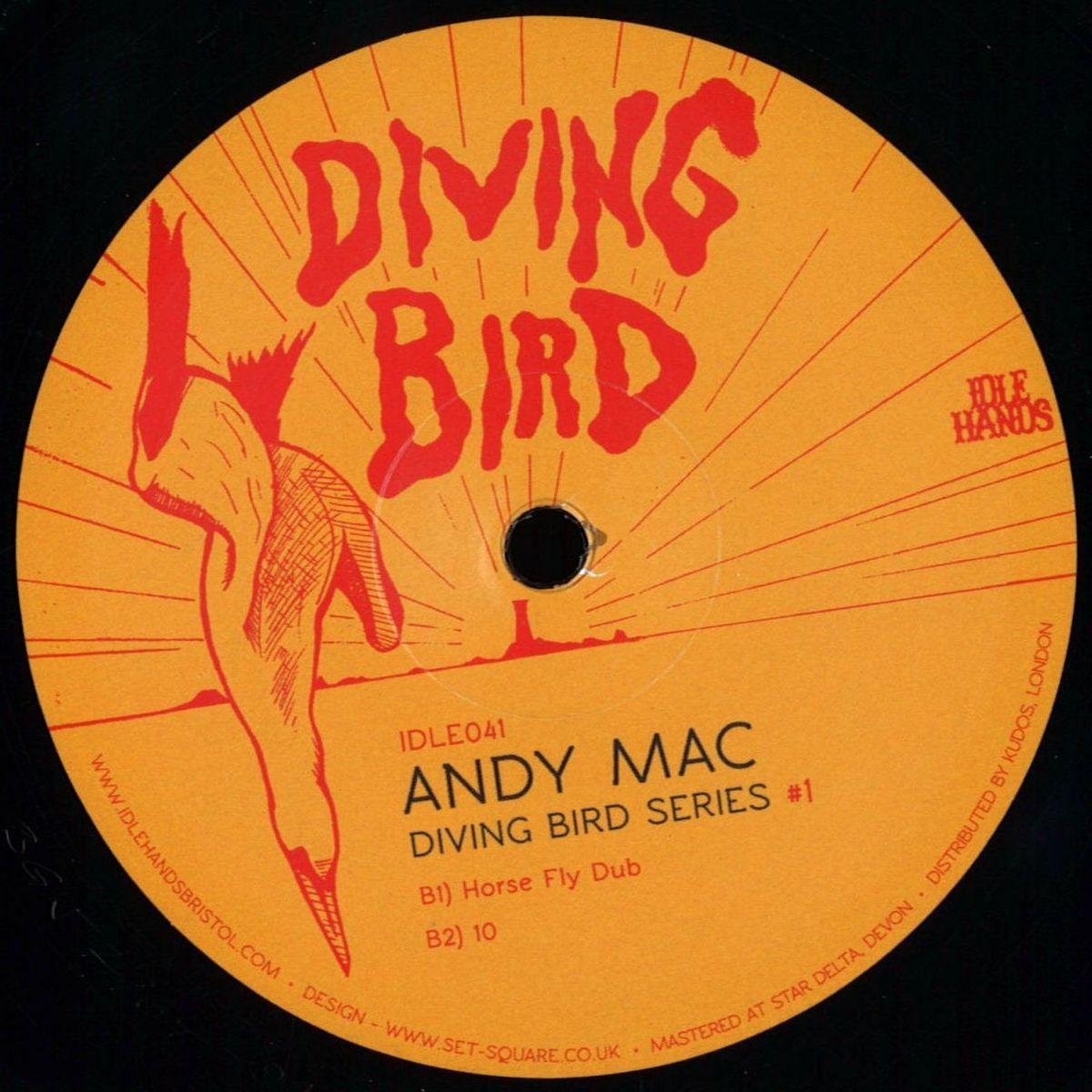 Diving Bird in Circle Logo - Andy Mac Bird 1 / Idle Hands IDLE041