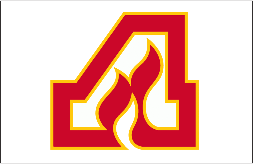 Red Letter Sports Logo - Atlanta Flames Jersey Logo - National Hockey League (NHL) - Chris ...