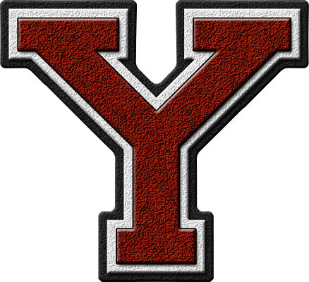 Red Letter Sports Logo - Presentation Alphabets: Garnet Red Varsity Letter Y