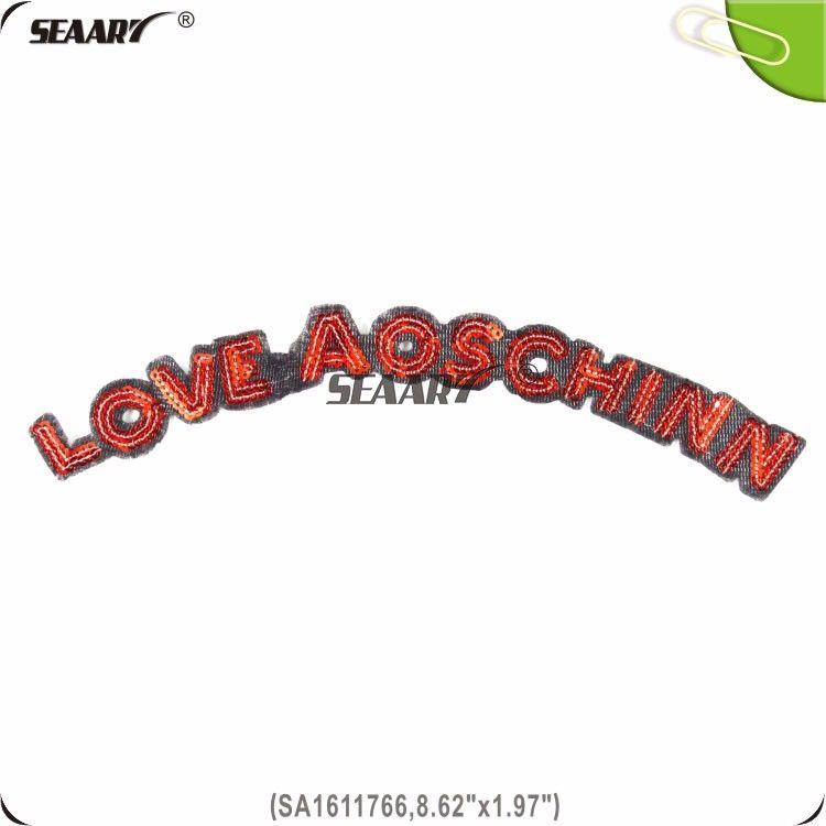 Red Letter Brand Names Logo - Computer Embroidery Logos Red Letter Love Aoschinn Designs - Buy ...