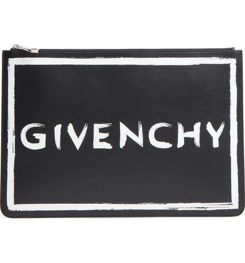 Nordstrom N Logo - Givenchy Grafitti Logo Leather Pouch | Nordstrom