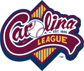 Spots Triangles Baseball Logo - Carolina League