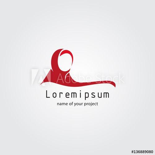 Women's Clothing Logo - Hijab wearing logo. Islamic traditional clothes. icon of hijab ...