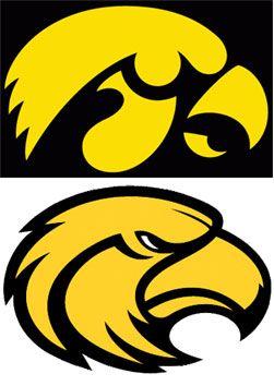 Black and Yellow Eagle Logo - Trademark Office Finds Southern Miss Athletic Logo Too Similar To Iowa's