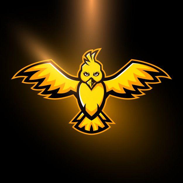 Yellow Bird Sports Logo - Bird sports logo Vector | Premium Download