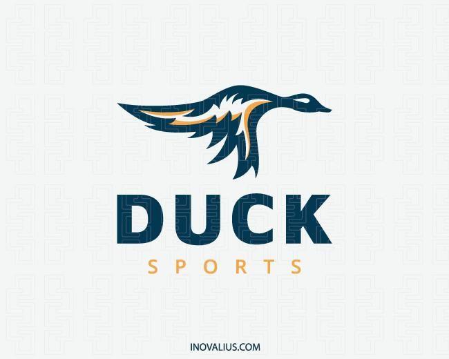 Yellow Bird Sports Logo - Duck Sports Logo Design | Inovalius