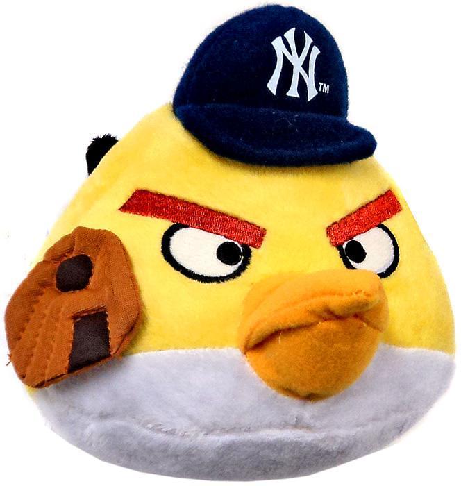 Yellow Bird Sports Logo - Angry Birds MLB Yellow Bird 6 Plush New York Yankees Commonwealth ...