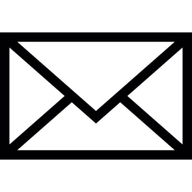 Black and White Mail Logo - mail d'Aurignac