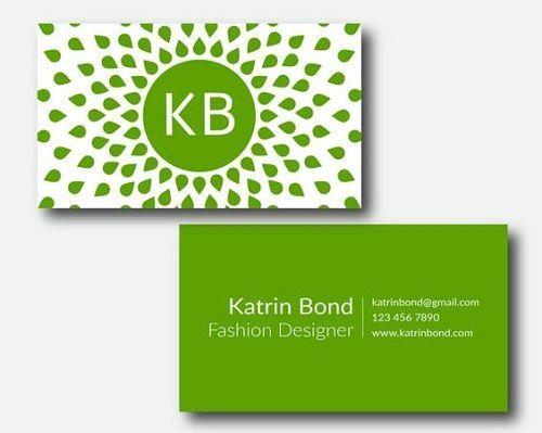 Green Calling Logo - 20 Creative and Unique #Green #Business #Cards #Designs For ...