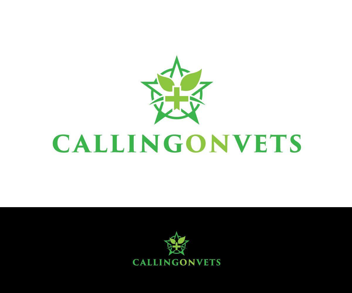 Green Calling Logo - Elegant, Modern Logo Design for Calling on Vets