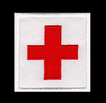 Red X Car Logo - Red Cross Sew-On Badge / Iron-On Patch 5.5 cm x 5.5 cm: Amazon.co.uk ...