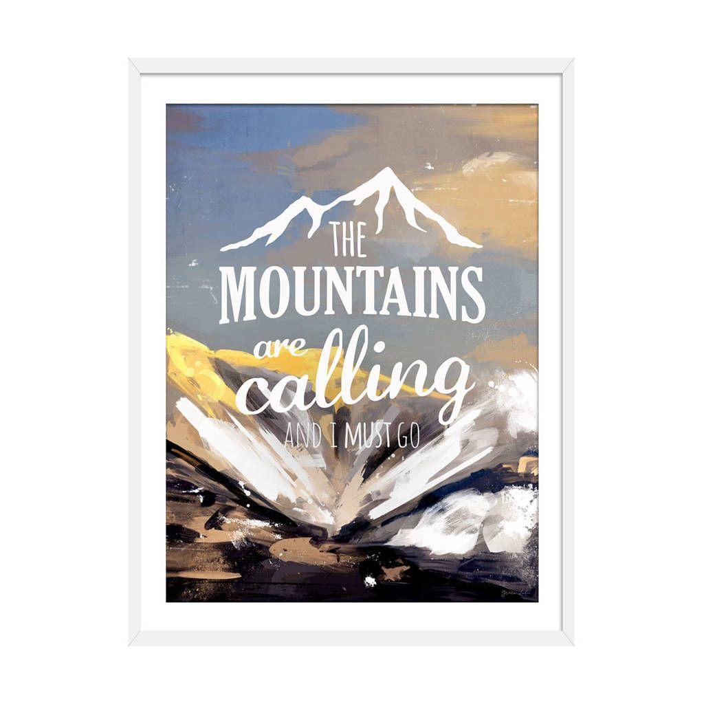 Green Calling Logo - the mountains are calling abstract print by green lili ...
