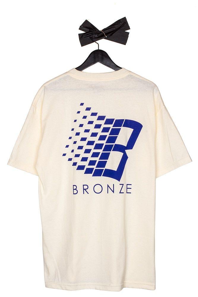 Blue and Bronze Logo - Bronze 56K Logo T Shirt Cream Blue