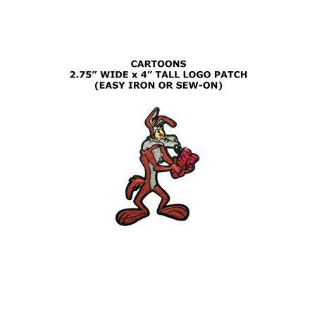 Cartoon of Walmart Logo - Wile E. Coyote TNT Looney Tunes Embroidered Iron Sew On Cartoon