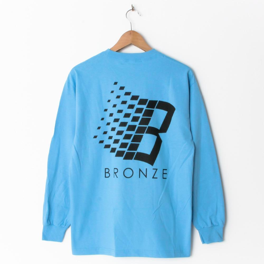 Blue and Bronze Logo - Bronze B Logo Long Sleeve Slate Blue (Back Print) – Palomino