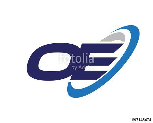 O E Logo - OE Swoosh Letter Logo