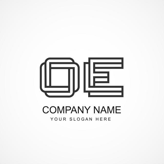 O E Logo - Initial Letter OE Logo Template Template for Free Download on Pngtree