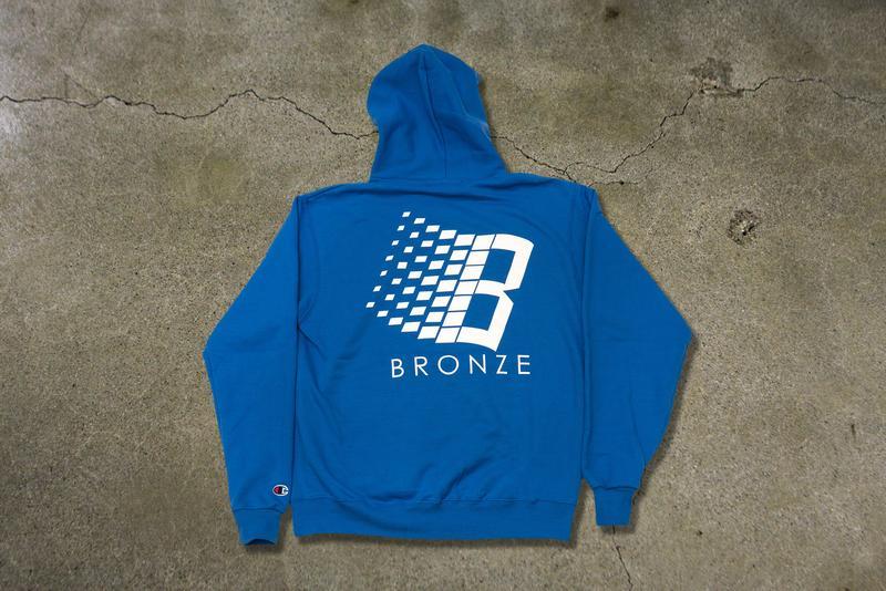 Blue and Bronze Logo - Bronze 56k Classic Logo Hooded Sweatshirt – Commissary Store