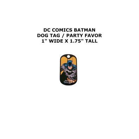 Cartoon of Walmart Logo - Batman DC Comics Cartoon Theme Logo Dog Tag Necklace Party Favor