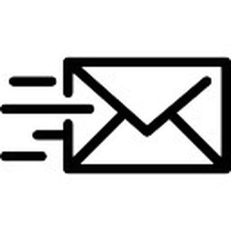 Black and White Mail Logo - Email Icon