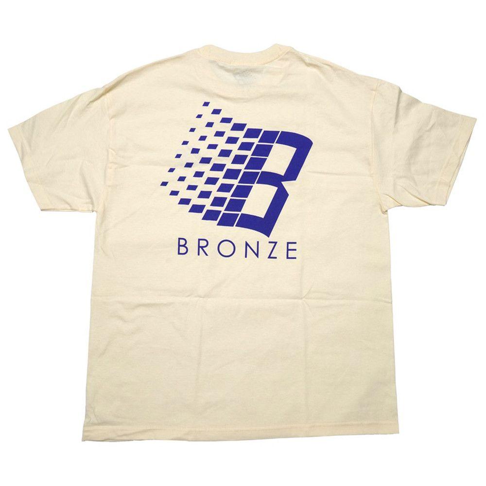 Blue and Bronze Logo - Bronze B Logo Cream Blue T Shirt. Manchester's Premier Skateboard
