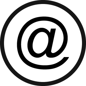 Black and White Mail Logo - Plain Language Graphics - Transcend® Library