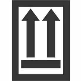 2 Arrows Up Logo - Labels & Dispensers. International Pictographs & Arrows Labels