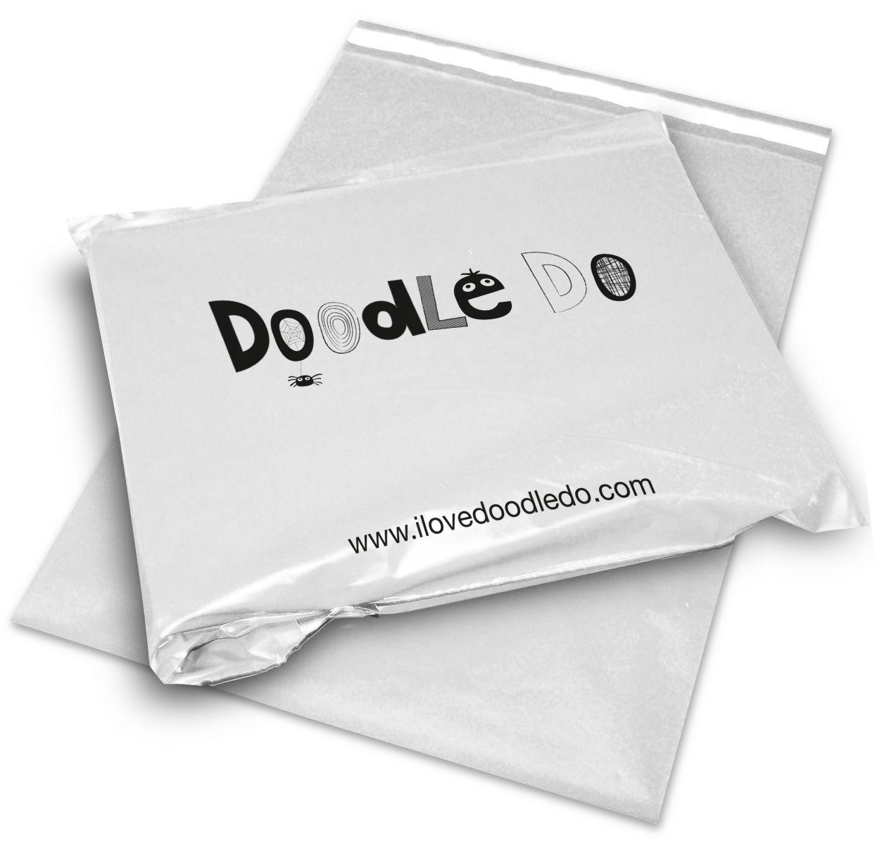 Black and White Mail Logo - Printed Mailing Bags. Minimum Quantity of Just 500 Bags!