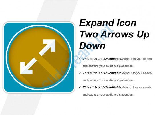 2 Arrows Up Logo - Style Circular Loop 1 Piece Powerpoint Presentation Diagram