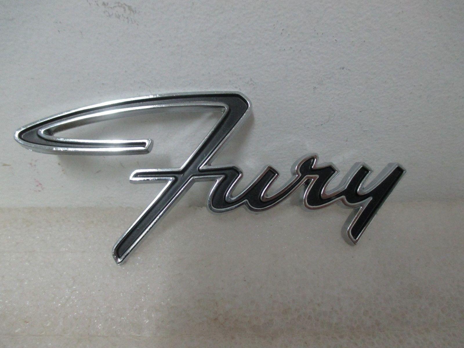 Plymouth Fury Logo - 1965 1966 1967 Plymouth FURY Emblem - PN 2524233 Used | eBay