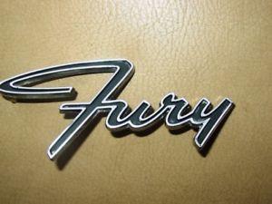 Plymouth Fury Logo - Plymouth Fury Emblem Script Mopar Part # AALE 2524233 3 | eBay