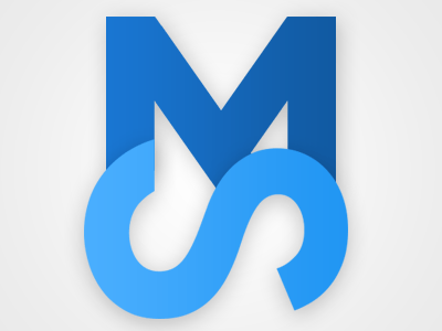 MS Blue Logo - MS logo design