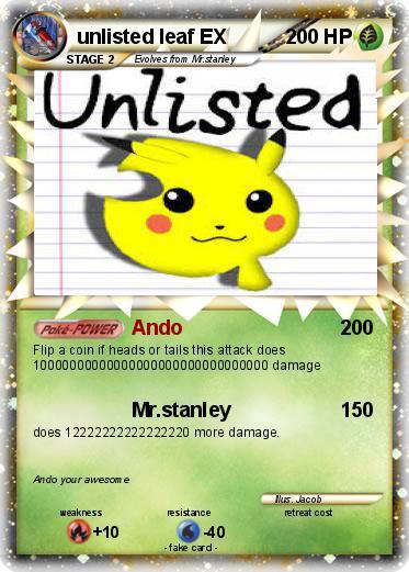 Unlisted Leaf Logo - Pokémon unlisted leaf EX 2 2 - Ando - My Pokemon Card