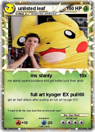 Unlisted Leaf Logo - Pokémon unlisted leaf 89 89 stanly Pokemon Card