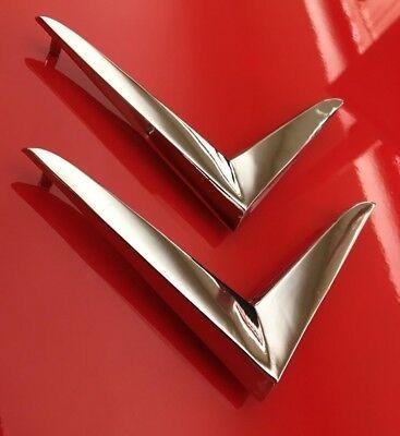 Plymouth Fury Logo - 1957 PLYMOUTH FURY Savoy Belvedere Front Fender V Emblem Set ...