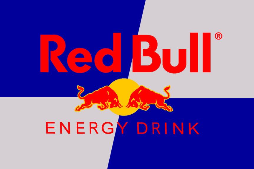 Red Drink Logo - Drink a Red Bull…and improve your 5K time - Train With Swag
