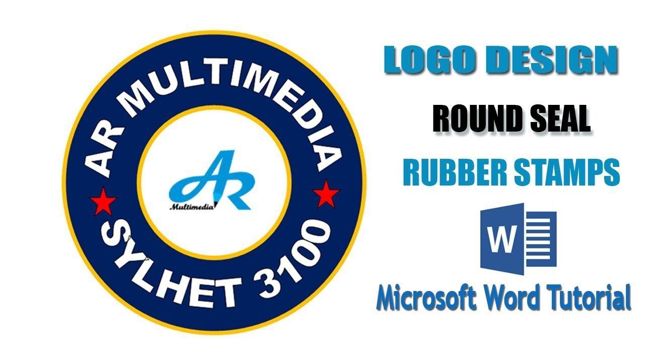 Word Circle Logo - Microsoft Word Rubber Stamp Seal|Stamp Logo Design in MS Word|Text ...