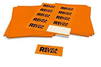 Orange Square Logo - Amazon.com : 3, 000 Fluorescent Orange Square Self-Adhesive Labels ...
