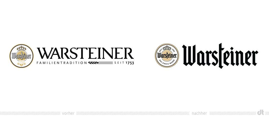 Warsteiner Logo - Warsteiner Logo – vorher und nachher – Design Tagebuch
