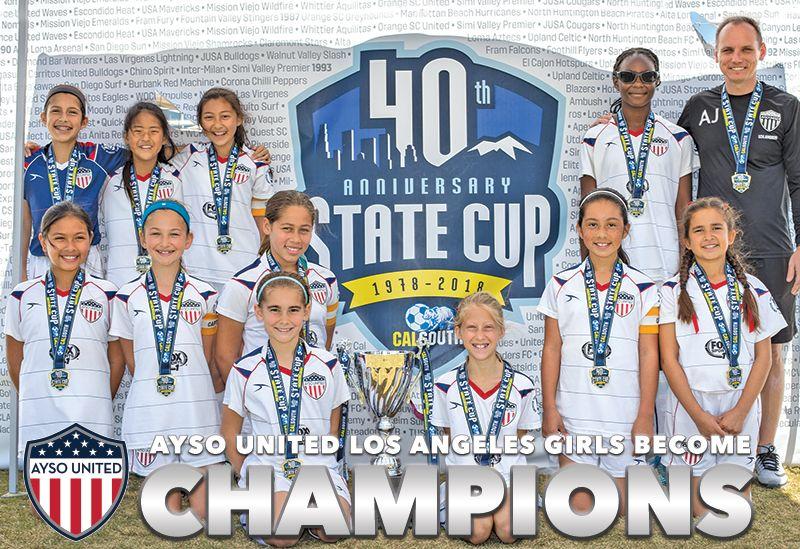 AYSO United Logo - AYSO United Los Angeles Girls Becomes Champions