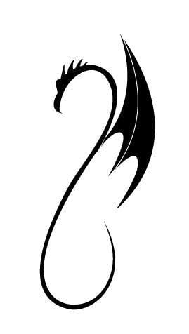 Cool Simple Dragons Logo - Simple tribal dragon | tatoos | Tattoos, Tattoo designs, Dragon ...