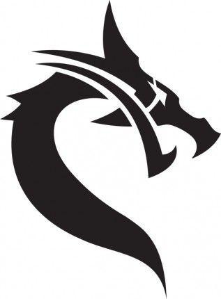 Simple Dragon Logo - dragon face logo - Kleo.wagenaardentistry.com